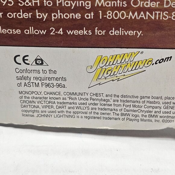 New Johnny Lightning Car Monopoly Series Green 1982 Chevrolet Camaro Z28 Bonus - Picture 9 of 15